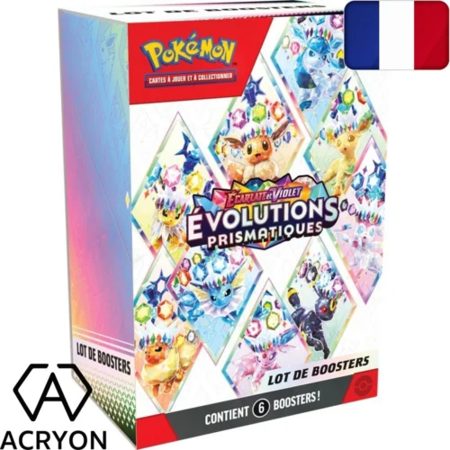 pokémon bundle evolutions prismatiques ev8.5 6 boosters neuf fr