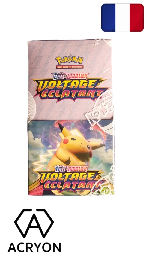 pokémon demi display voltage eclatant ev04 18 booster neuf fr