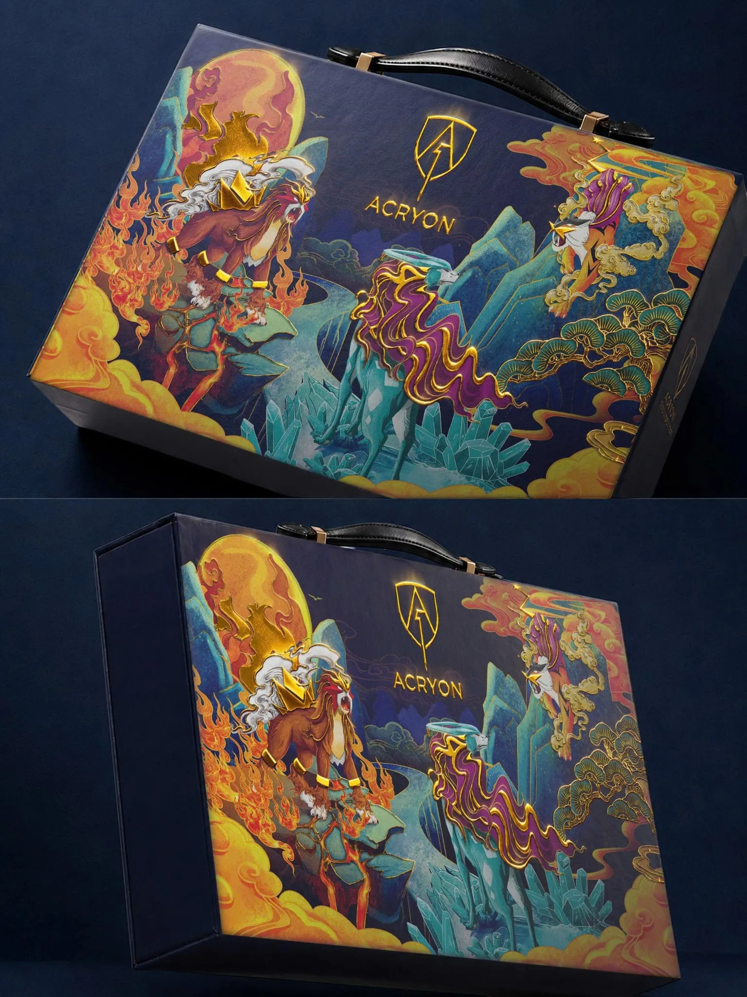 Le coffret ACRYON tenu à la main