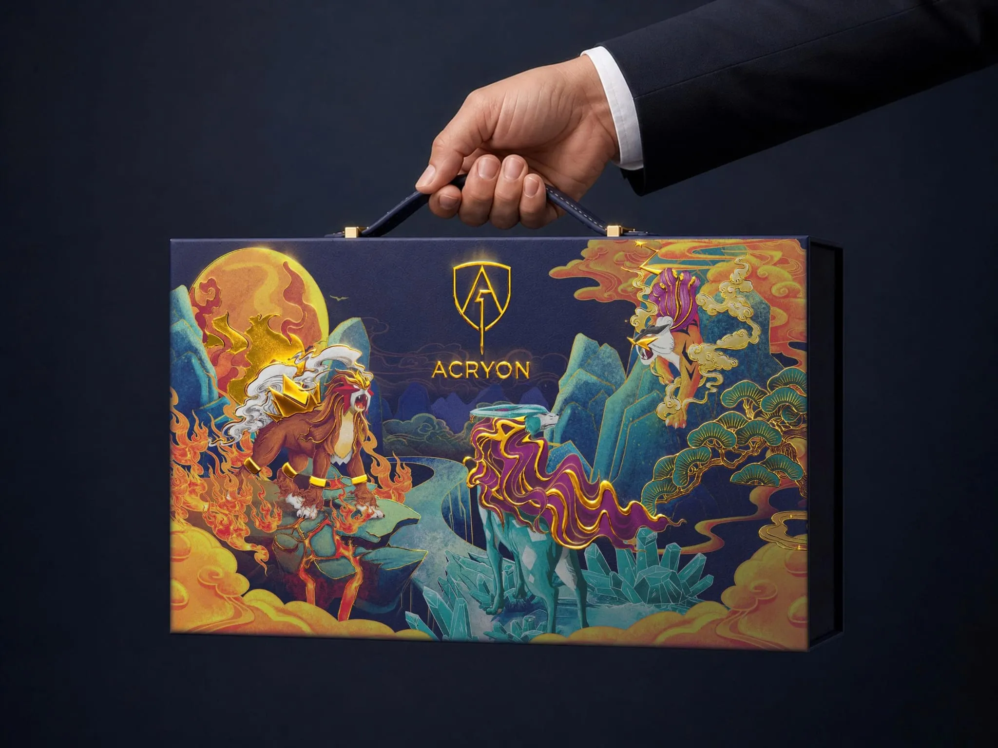 Le Coffret Collector ACRYON tenu à la main