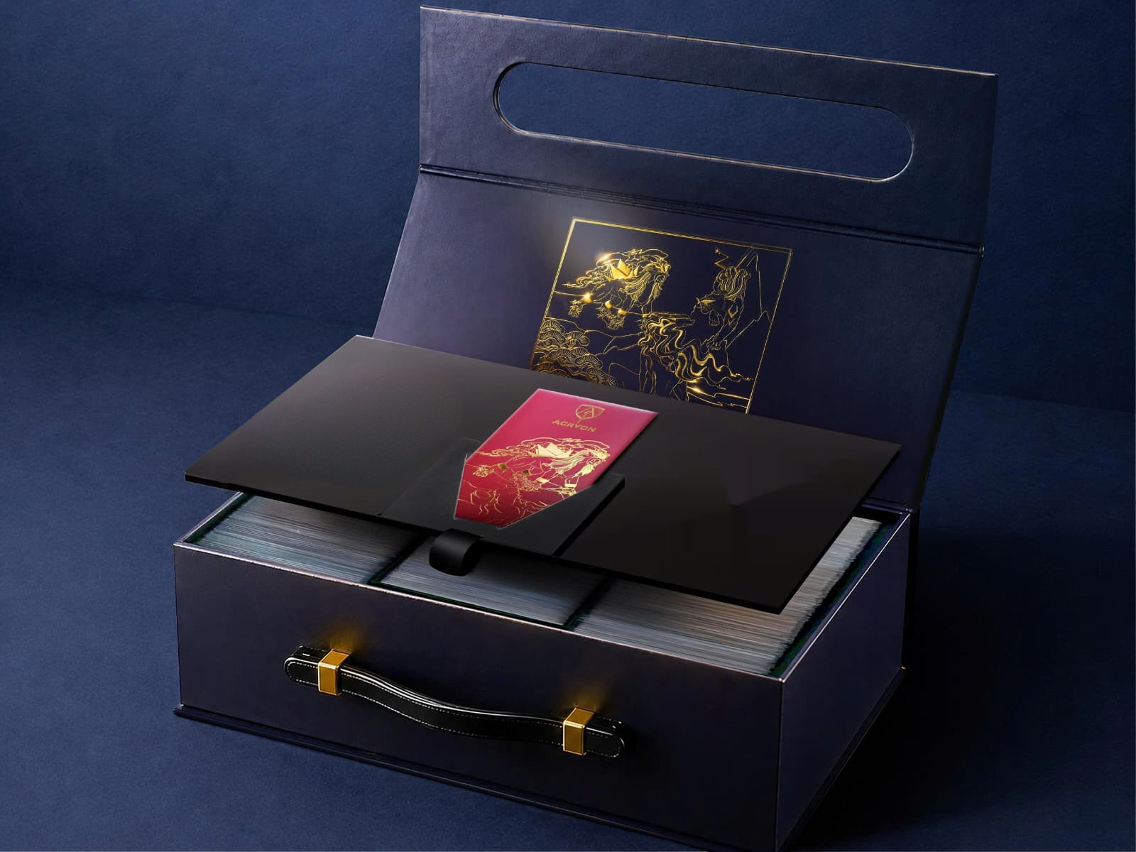 Le plateau du coffret avec son enveloppe lí xì
